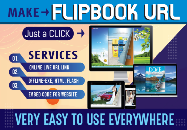 I will convert PDF to a flipbook or digital magazine flip book with a free host