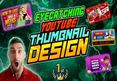 design amazing eye catchy youtube image