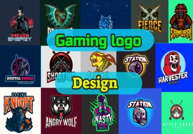 i will design gaming logo for youtube