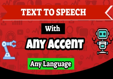 I will convert your text to speech with real human audio