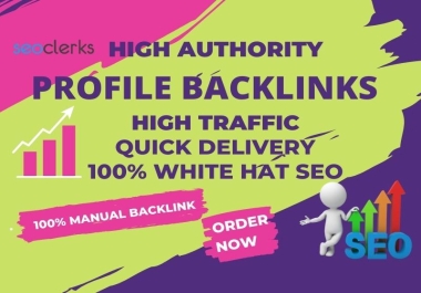 I will build high Authority profile backlinks for your website
