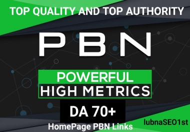 I will Create 10 High PA DA TF CF HomePage PBN Backlinks - Dofollow PREMIUM Quality Links