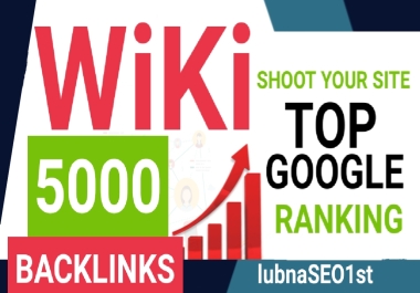 I will Create 500 wiki backlinks Mix profile and 100 EDU GOV backlinks