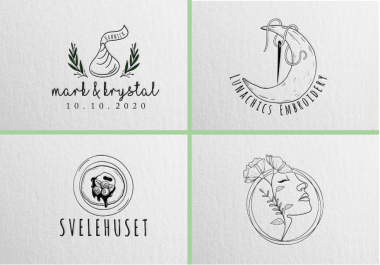 design cute minimalist hand drawn logo