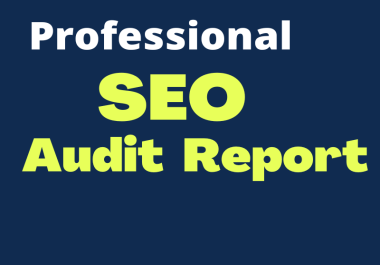 I will prepare a professional seo audit report for your website.