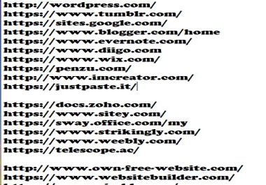 I will do for you web 2.0 with up to 25 unique links