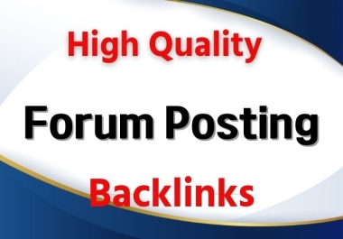 I Will Provide 50 Dofollow Forum Posts Backlinks