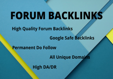 I will create 40 forum posting backlinks on high authority sites