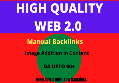 I will assemble 50 manual web 2 0 dofollow backlinks