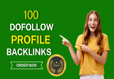 I will create high quality 100 profile backlinks
