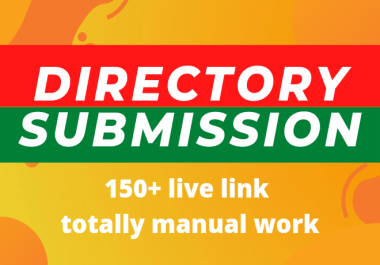 I will create high quality 150 directory submission backlinks for new site