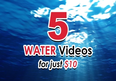 I will make all 5 water liquid logo intro video animations