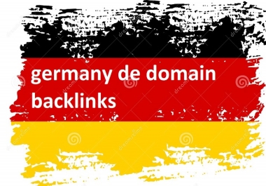 I will do 25 high authority de domain germany dofollow seo backlinks with google rank