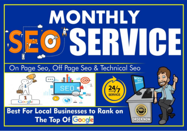 I will provide monthly off page seo backlinks service