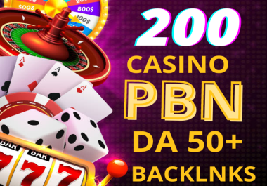 200 Casino Hompage PBN Backlinks For UFAbet Gambling Poker Judi Bola Adult Slot Online sites DA50+