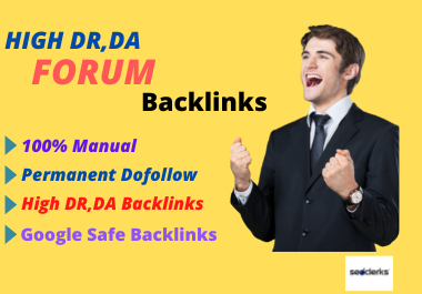 I will do manual placement high DR/DA niche forum backlinks