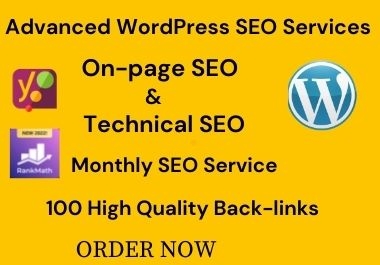 I will do complete WordPress SEO for 1st page Ranking on Google
