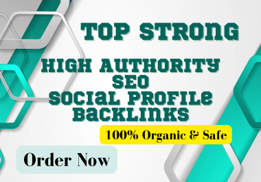 Build 100 high quality SEO Social networks profiles backlinks