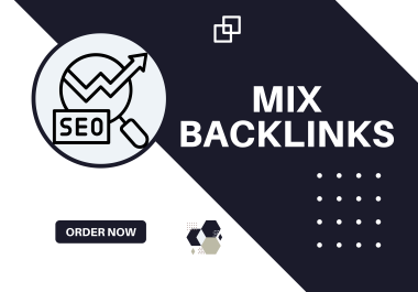 Create mix backlinks DA 20 to 50 for off page SEO
