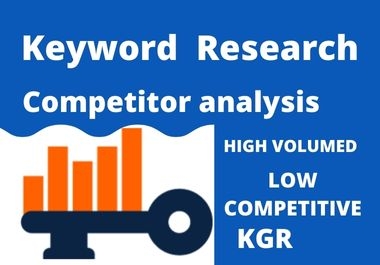 Profitable Keyword Research and Competitor Analysis for rank on Google