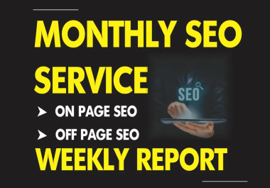I will do Complete Monthly Advanced SEO Service on Google 1st page