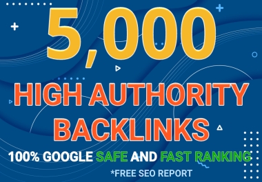 5,000 contextual dofollow backlinks seo link building faster