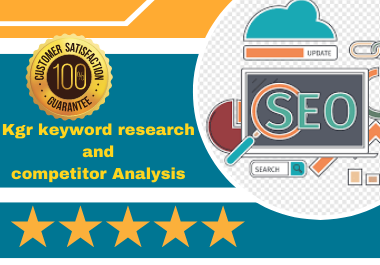 I Will Do keyword research and competitor Analysis your niche relevant