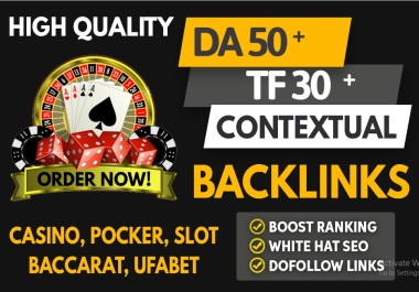 I will provide 200 high quality da50+ PBN backlink service for your adult,  casino website