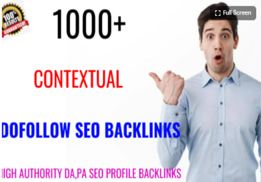build up 1000 high quality contextual seo dofollow backlinks