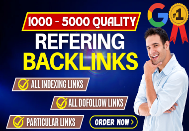 I will create 5k referring domain seo backlinks for value of search engine ranking number 01