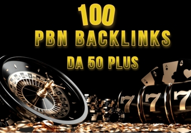 Powerful 100 Do Follow PBN Backlink Da 50 Plus With High Quality Casino And Poker Accept
