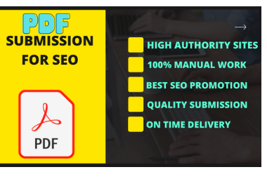 I will do 30 PDF submissions on high authority websites