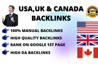 I will PROVIDE 30 high quality do-follow USA UK Canada backlinks on high da sites