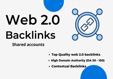 Web 2.0 blogs Shared accounts Backlinks
