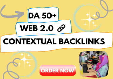 I will do high DA web 2.0 backlinks manually