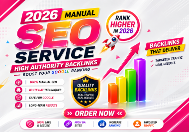 2026 Updated Manual SEO Backlinks Package Premium Quality