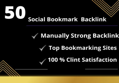I will do 50 manually social bookmarks backlinks