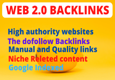 I will do 50 web 2.0 backlinks on high authority site