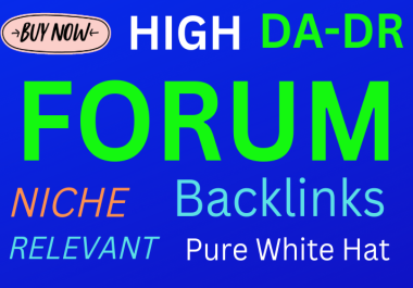 I will do 25 manual high authority niche relevant SEO forum posting backlinks