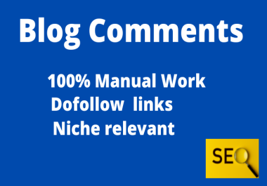 I will do 50 niche relevant manual blog comments high authority da/pa