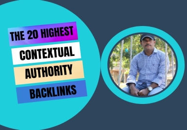 ⚡ 20 High DA Authority Contextual Backlinks