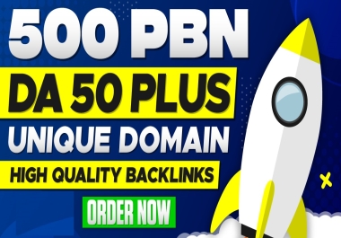 500 PBN Unique Domains DA50+links index sites permanent dofollow homepage Backlinks