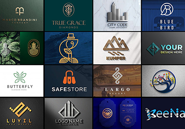 Modern minimalist business logo design 24 Hours