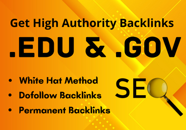 I will provide you 40 Edu and Gov backlinks for Your Website