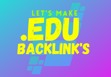 I will provide you 40 Edu backlinks for Your Website