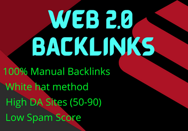 I will provied you 50 high quality web 2.0 backlinks