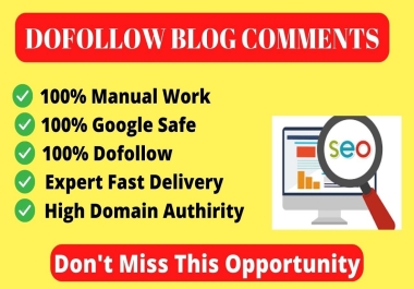 I Will Provide 150 Dofollow Blog Comments Backlinks SEO service High DA Sites