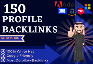 Manually I will create DO Follow 150 profile Backlinks and 20 Edu Backlinks