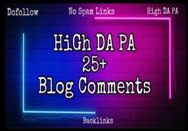 I will provide high DA PA 25+ backlinks for google top ranking SEO