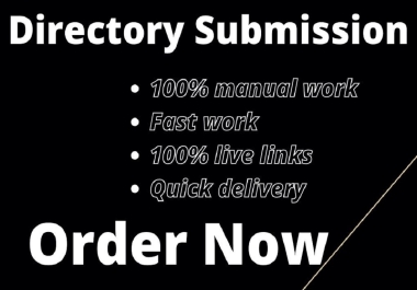 I will do 80 manually directory submissions on high DA sites